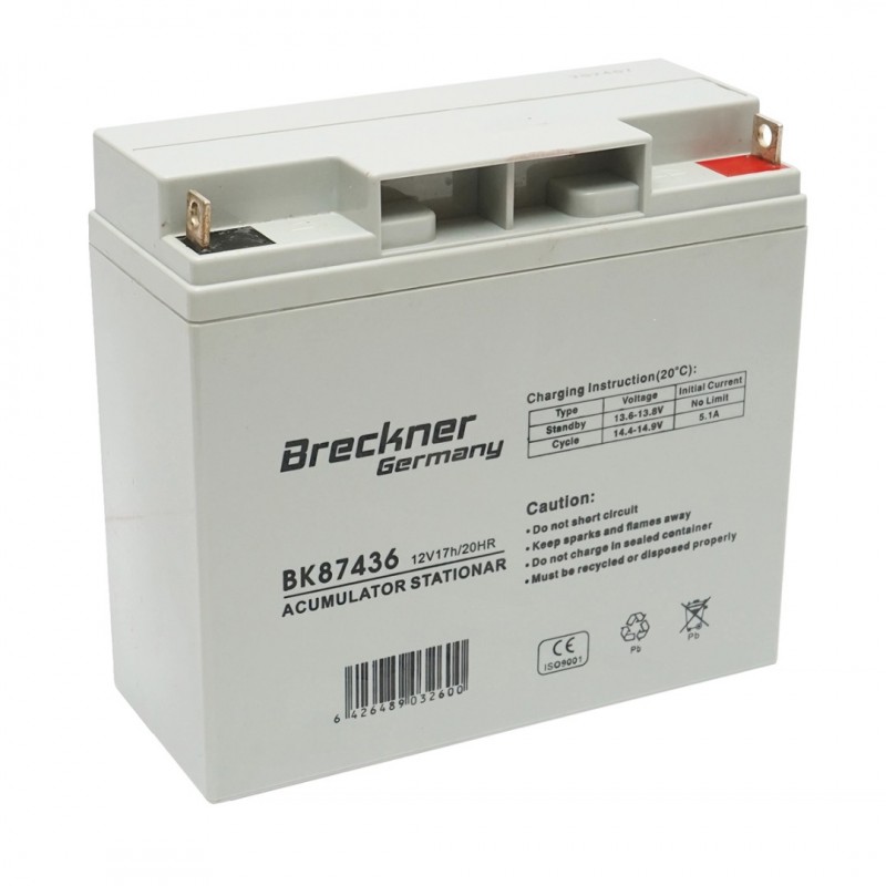 Baterie pentru panou solar 12V, 17Ah-20Hr Breckner Germany