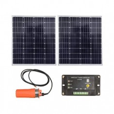 Pompa apa submersibila 24V cu panou solar 150W