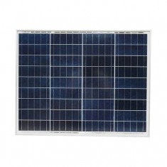 Panou solar 50W fotovoltaic policristalin cu cablu 90cm si tensiune maxima de 18V 670x530x20mm Breckner Germany