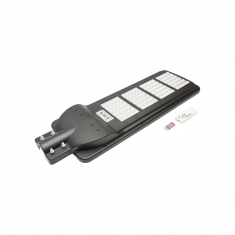 Lampa LED cu prindere pe stalp pentru iluminat stradal 6V/300W cu panou solar si senzor de miscare Breckner Germany