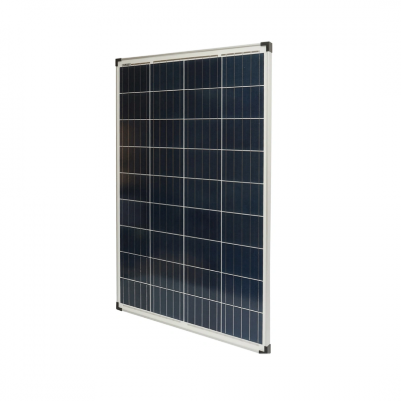 Panou solar 100W fotovoltaic policristalin cu cablu de conectare 90cm, tensiune maxima 18V 1022x676x25mm Breckner Germany