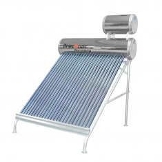 Panou solar nepresurizat inox cu 24 tuburi pentru apa calda, boiler 170L, 1650x2200x1820mm Breckner Germany