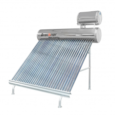 Panou solar nepresurizat inox cu 30 tuburi pentru apa calda, boiler 210L, 2020x2200x1820mm Breckner Germany