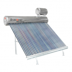 Panou solar nepresurizat inox cu 36 tuburi pentru apa calda, boiler 260L, 2390x2200x1820mm Breckner Germany