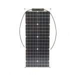 Panou solar 50W fotovoltaic monocristalin, flexibil, cablu si conectori MC4 Breckner Germany