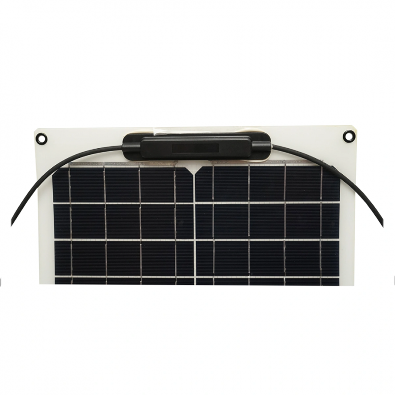 Panou solar 50W fotovoltaic monocristalin, flexibil, cablu si conectori MC4 Breckner Germany
