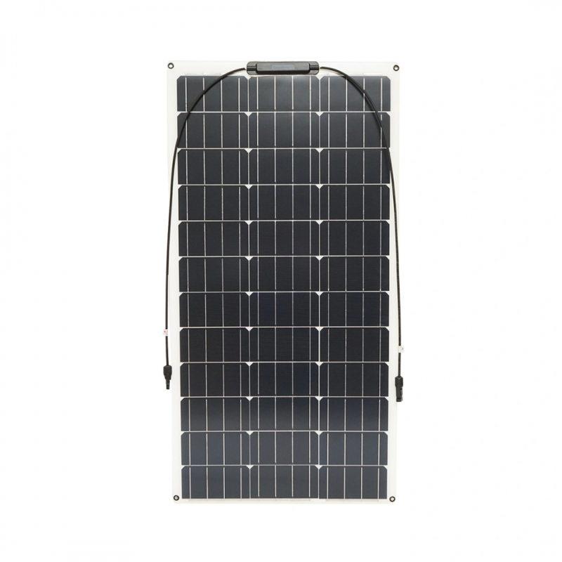 Panou solar 100W fotovoltaic monocristalin, flexibil, cablu si conectori MC4 Breckner Germany