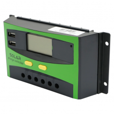 Regulator tensiune pentru panou solar 20A 12V/24V 2X port USB Breckner Germany