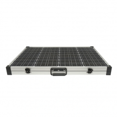 Panou solar 145W portabil fotovoltaic monocristalin tip valiza cu cablu de conectare 2M si regulator tensiune 12/24V 20Ah 2 USB-uri Breckner Germany