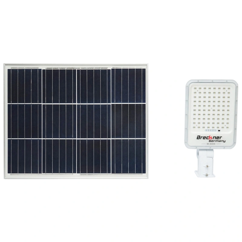 Proiector LED 30W cu panou solar si baterie 3,2V/40Ah si suport articulat Breckner Germany