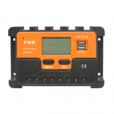 Regulator tensiune pentru panou solar 30A 12V/24V 2X port USB 5V/2A Breckner Germany