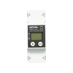 Kit releu putere DFUN DFPM91 smart meter, monofazic 220V, 63A cu siguranta digitala, transformator Split Core 600V, 50-60Hz