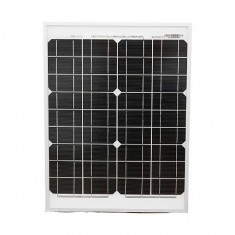 Panou solar 20W fotovoltaic monocristalin cu cablu de conectare si tensiune maxima 18V, 450x340x20mm Breckner Germany
