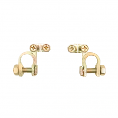 Set borne baterie din cupru cu strangere pe surub Breckner Germany