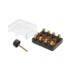 Tablou de sigurante universal pentru sigurante auto 4 cai capac transparent