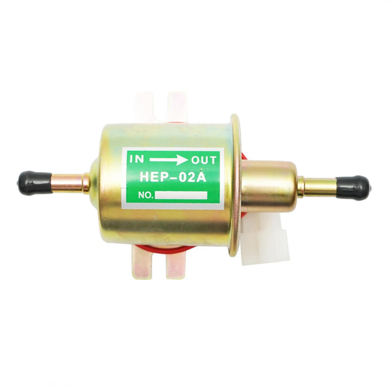 Pompa alimentare electrica universala cu filtru incorporat, 12V, L=145mm, fi 8mm pentru motorina/benzina OEM YK-3118, HEP-02A